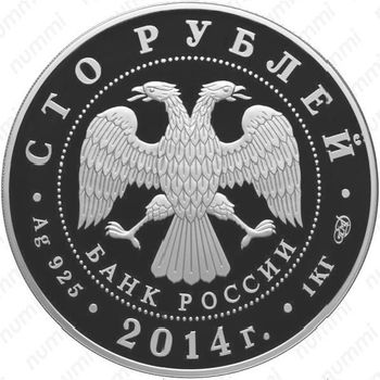 100 рублей 2014, дзюдо