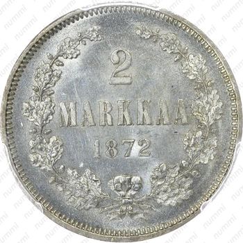 2 марки 1872, S - Реверс