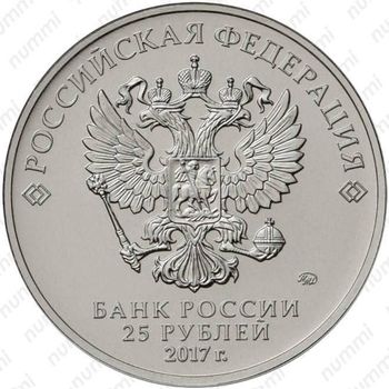 25 рублей 2017, карабин