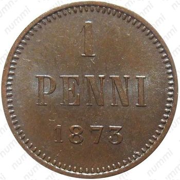 1 пенни 1873 - Реверс