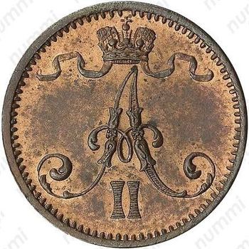 1 пенни 1874 - Аверс