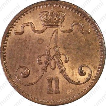 1 пенни 1876 - Аверс