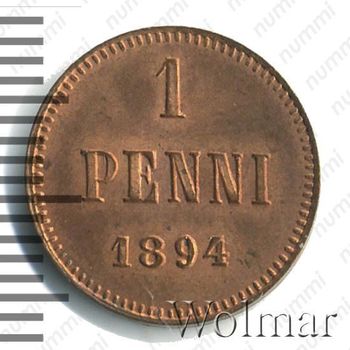 1 пенни 1894 - Реверс