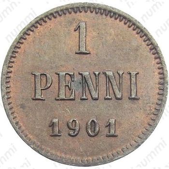 1 пенни 1901 - Реверс