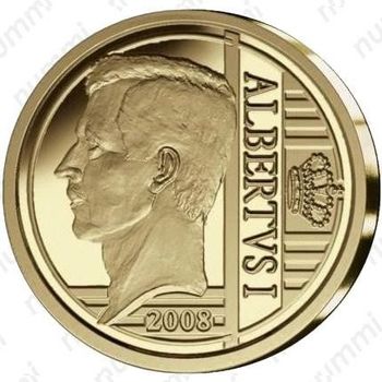 12,5 евро 2008, король Альберт I