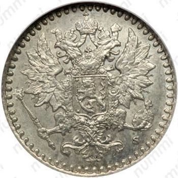 25 пенни 1865, S - Аверс