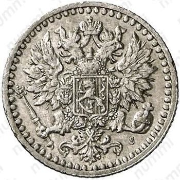 25 пенни 1871, S - Аверс