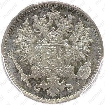 25 пенни 1872, S - Аверс