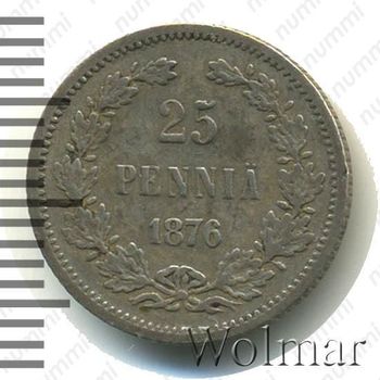 25 пенни 1876, S - Реверс
