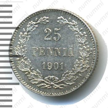 25 пенни 1901, L - Реверс