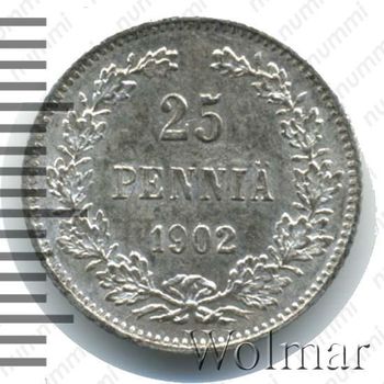 25 пенни 1902, L - Реверс