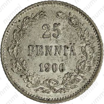 25 пенни 1906, L - Реверс