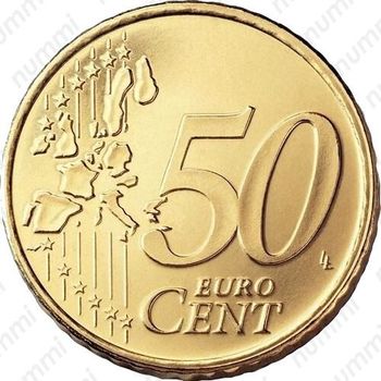 50 евро центов 1999, М - Реверс