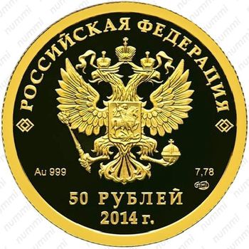 50 рублей 2014, хоккей