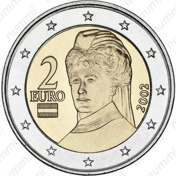 2 евро 2002, регулярный чекан Австрии - Аверс