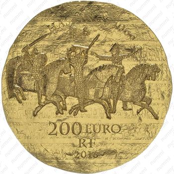 200 евро 2016, королева Матильда - Аверс