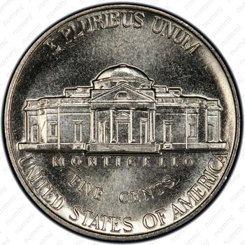 5 центов 1997, Томас Джефферсон - Реверс