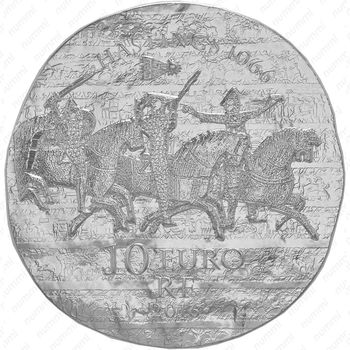 10 евро 2016, королева Матильда - Аверс