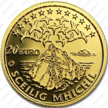20 евро 2008, остров Скеллиг-Майкл