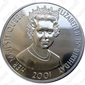 50 пенсов 2001, Елизавета II