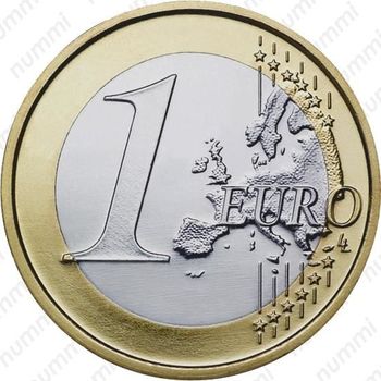 1 евро 2007 - Реверс