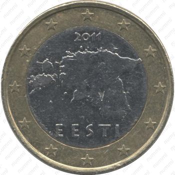 1 евро 2011 - Аверс