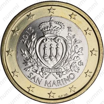 1 евро 2013 - Аверс