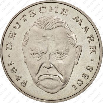2 марки 1990, Людвиг Эрхард