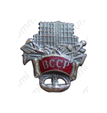 Знак «ВССР. Всесоюзный союз строительных рабочих»