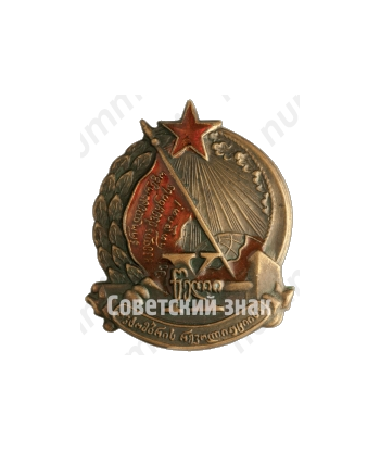 Знак «X лет Октябрьской революции. Грузинская ССР»