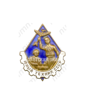 Знак «Юный техник СССР. Тип 2»