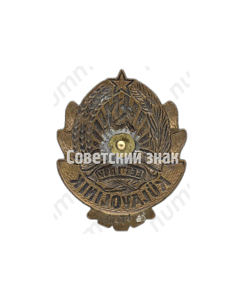 Знак «Участковый Kulavolinik. Эстонская ССР»