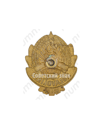 Знак «Участковый Kulavolinik. Эстонская ССР»