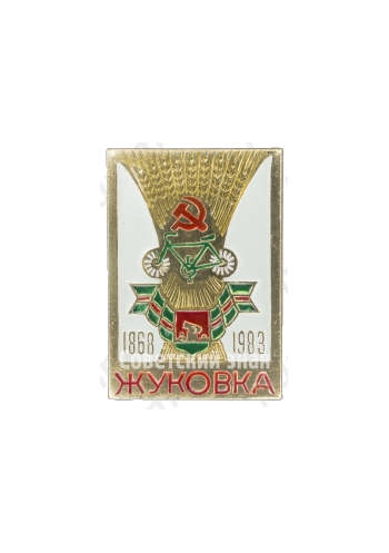 Знак «115 лет городу Жуковка (1868-1983). Брянская область»