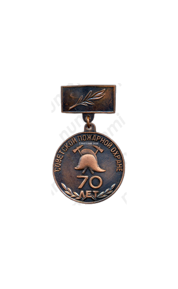 Медаль «70 лет Советской пожарной охране. Карельская АССР»
