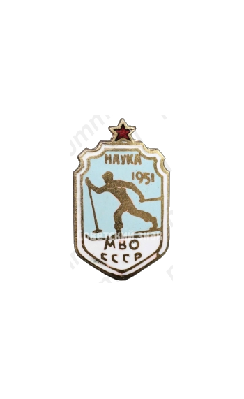 Знак «Первенство МВО СССР ДСО «Наука». 1951»