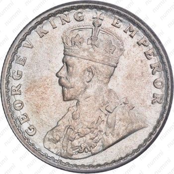 1 рупия 1916, ♦, знак монетного двора: "♦" - Бомбей [Индия] - Аверс