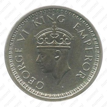1 рупия 1944, ♦, знак монетного двора: "♦" - Бомбей [Индия] - Аверс