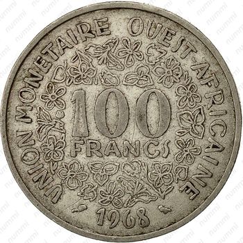 100 франков 1968 [Западная Африка (BCEAO)] - Реверс