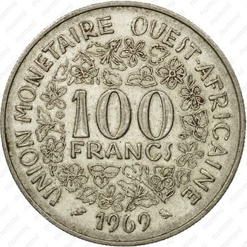 100 франков 1969 [Западная Африка (BCEAO)] - Реверс