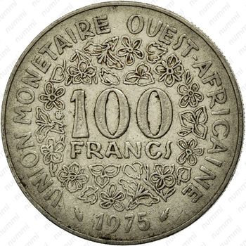 100 франков 1975 [Западная Африка (BCEAO)] - Реверс