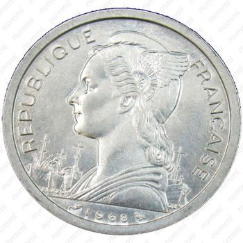 2 франка 1968 [Джибути] - Аверс