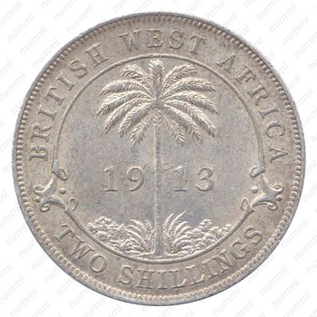 2 шиллинга 1913, без обозначения монетного двора [Британская Западная Африка] - Реверс